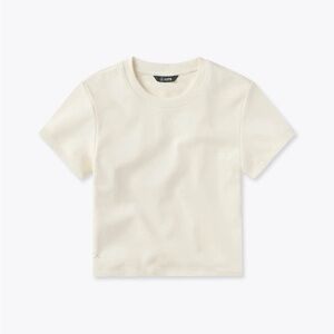 Cuts Tomboy Cream Crop Top